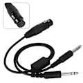 Pikkukuva 2 / 5: Airbus XLR - GA Dual Plug 5 Pin -kuulokemikrofonisovitinjohto, ilmailukuulokekaapeli