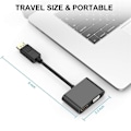 Pikkukuva 4 / 5: Displayport - VGA+HDTV -muunnin tietokonenäytön adapterikaapeli DP-telakointiasema kaksoisnäytölle