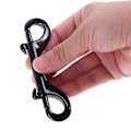 Miniatyrbilde 2 av 4: Dobbel Ended Bolt Snap Kroker Dobbel Ende Kraftig Trigger Snaps Hummerlås Snap Krok Bolt Snaps Festeklips - Svart 4 Stk