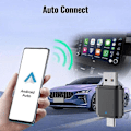 Miniatyrbillede 4 af 5: 2 i 1 Android Auto Trådløs Adapter & Trådløs CarPlay Adapter Plug & Play Bil