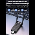 Pikkukuva 4 / 5: Wifi-vastaanotin Windows Xp:lle Usb Langaton Wifi-kortti Verkkosovitin 2.4g/5ghz