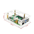 Miniatyrbild 5 av 5: 5-pack Akryltransparent Skal Skyddande Fodral för Pi 5