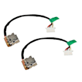 Miniatyrbillede 1 af 5: 2X Laptop Strømstik Kabel Socket til 240 246 250 255 G4 G5 799736-F57 813945-001 DC Jack Udskiftning