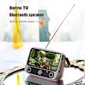 Miniatyrbilde 4 av 5: Tv300 5w Retro TV Mod Bluetooth-høyttaler med holder