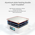Miniatyrbillede 2 af 5: G3061 Pd65w Mini Varmeplade Digital Loddeforvarmning Reparationsstation Pcb Smd Kort Loddeplade