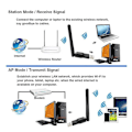 Miniatyrbilde 5 av 5: WIFI USB Adapter MT7601 150Mbps USB 2.0 WiFi Trådløst Nettverkskort 802.11 B/g/n LAN Adapter Med Roterbar Antenne