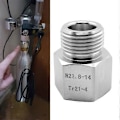 Miniatyrbillede 4 af 5: TR21-4 til W21.8-14 Sodavandsmaskine CO2 Cylinder Hjemmebryg Ølfad Konverter Adapter Kit