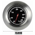 Miniatyrbilde 2 av 5: Termometer i rustfritt stål, metalltermometer, for grill i rustfritt stål, gassgrill, (60C -430C)