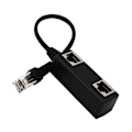 Pikkukuva 1 / 5: 1 - 2 liitännän LAN Ethernet -verkkopistokejakaja-adapterit