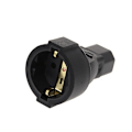 Miniatyrbillede 4 af 5: IEC 320 C14 Han til CEE 7/7 Europæisk 3-benet Hun Strømstik Adapter
