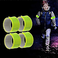 Miniatyrbilde 2 av 5: Arm, håndledd, ben reflekstape 30cm reflekstape høy synlighet løpeutstyr, sett med 4, høy synlighet morgenløp, hvit