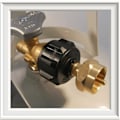 Miniatyrbilde 4 av 5: Camping Gassflaske Adapter Gasskonverteringshode Dyse Kobling