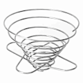 Miniatyrbillede 1 af 5: Espresso Kaffeefilter Net Foldbar Kaffeefilter Kop Holder Kaffeemaskine Genopfyldbar Fjeder Stil
