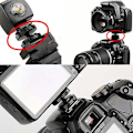 Miniatyrbilde 4 av 5: 1/4 Tomme Doble Muttere Stativfeste Skrue Til Blits Kamera Blitssko Adapter