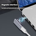 Miniatyrbild 5 av 5: Adapterladdare Snabbladdning Magnetisk Aluminiumlegering Pd Usb C Till Mag-safe 2 Strömkonverterare För Macbook Air/pro Kaesi