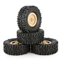 Miniatyrbillede 5 af 5: 4 stk. Gummihjul Fælg Dæk Til Rc 1/16 Klatre Crawler Bil Wpl B-1/b-24/c-14/c-24/b-16 Lastbil