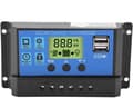 12V/24V Dubbel USB Solpanel Laddningsregulator (20A)