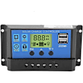 Miniatyrbillede 1 af 5: 12V/24V Dobbelt USB Solpanel Ladecontroller (20A)