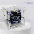 Miniatyrbild 5 av 5: ESP8266 DIY Elektronisk Kit Mini Klocka OLED Display Anslut med Shell DIY Lödprojekt