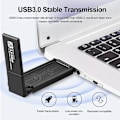 Miniatyrbilde 3 av 5: 5400Mbps WiFi6E USB3.0 Adapter Trådløst Nettverkskort Tri-Band 2.4G 5G 6G Wlan WIFI Mottaker Ethernet Dongle for PC Laptop Win 10 11 Driverfri