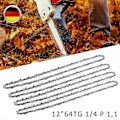 Miniatyrbild 1 av 5: 4 x sågkedja 1/4 64TG 1.1mm lämplig för Husqvarna Stihl MSA 120 140 160 193T