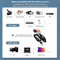 Pikkukuva 5 / 5: USB-videokaappaus digitaalimuuntimeen USB 2.0 Video Audio -kaappauskortti TV DVD -tukijärjestelmälle