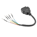 Miniatyrbillede 1 af 5: 16 Pin OBD OBD2 Hun K Line CAN Line Jumper Tester Stik Bil Diagnostisk Forlængerkabel Ledning Pigtail 2025th
