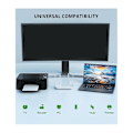 Miniatyrbilde 2 av 5: Ethernet-splitter 1 inn 2 utganger Høy hastighet 1000 Mbps RJ45 splitteradapter for Cat5/5E/6/7/8 kabel R