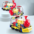 Miniatyrbillede 4 af 5: Gear Toy Tog Stem Pædagogisk Tog, Blinkende Lys og Musik Tog Legetøj, Elektrisk Universal Roterende Mekanisk Gear Tog Todi Man Jiays & Gaver