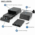 Miniatyrbillede 4 af 5: 8tb Ekstern harddisk boks til Ps4 intern hukommelse ekstra lagerplads databank