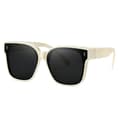 Foldable Suncovers Sunglasses Over Glasses Beige