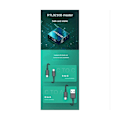 Pikkukuva 4 / 5: SSD-kotelo M.2 NVMe/SATA-kotelo USB C PCIe M2 SSD-kotelo USB 3.2 Gen2 10 Gbps 2230 2242 -koon SSD-levyille