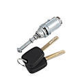 Pikkukuva 5 / 5: Citroen C2 C3 2002-2010 Vasen Etuoven Lukon Sylinteri 2 Avaimella