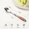 Miniatyrbillede 2 af 5: Grapefrugtskeer, 4 STK. Grapefrugtske med takker, Rustfrit stål 18/8 Frugtske Kiwi-ske med