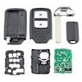 Miniatyrbilde 5 av 5: Smart bilnøkkel fjernkontroll 2 knapper 433Mhz ID47 Chip for Fit /City /Jazz XRV/Venzel 72147-T5A-G01
