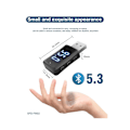 Miniatyrbillede 4 af 5: Carbluetooth 5.3 Fm02 Transmitter Receiver Håndfri Opkald Mini Usb Strømforsyning Bilsæt Bil Wir
