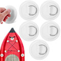 Miniatyrbillede 1 af 2: 5 stk. D-ring puder Kajak D-ring PVC-patch Kano Rafting Tilbehør til oppustelig båd Surfbræt Paddle Board