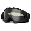Ski Goggles Tinted Glass Matte Black