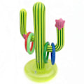 Miniatyrbilde 3 av 5: Oppblåsbare kaktus-spillring, flytende oppblåsbare ringer for utendørs, inflator-kastespill oppblåsbart sett for fiesta-fest sommer svømmebasseng leker