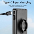 Pikkukuva 4 / 5: Type-C Latautuva Vedenkestävä Polkupyörän Ohjaustangon Taskulamppu 5000mAh Akulla