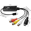 Miniatyrbild 2 av 5: RCA AV till USB-C-omvandlare Videoupptagningskort Adapter 1 kanal AV NTSC PAL Video S-Video/Komposit till USB-omvandlare - XinHan