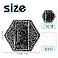 Miniatyrbillede 4 af 5: 10 stk. Selvklæbende Penholdere til Notesbog Hexagon Elastisk Journal PU Læder Penholdere Loop Holdere Sort