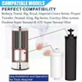 Miniatyrbilde 3 av 5: 4 Pakker Erstatnings Gravity System Filtre BB9-2 Svart For Berkey Vannfilter
