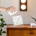 Miniatyrbillede 1 af 5: 1 stk. Bordplade Servietholder Dispenser Stand Spisebord Servietholder Spisebord Smedejern