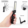 Miniatyrbillede 4 af 5: 2 stk. Arbejdslys, Håndlygte, Genopladelig LED Værkstedslys, Lommelygte Magnetisk Base 5 Tilstande Til Garage Lampe JST.14