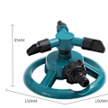 Miniatyrbillede 3 af 5: Sprinklerdyser 360 Grader Automatisk Roterende Vandspray Havegræsplæne Automatisk Sprinkler Havevanding Vandingsudstyr SMTX