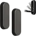 - Two-piece foldable wall hooks, space-saving hidden zinc alloy hooks, suitable for hanging coats, towels, keys and kitchen utensils - Black