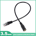 Miniatyrbild 3 av 5: 3,5 mm Pluggkontakt till RJ9 för Headset till Adapterkabel för Kontorstelefon