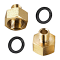 Miniatyrbilde 3 av 5: Par Gassadapter 1/2 ' ' Hunn X 1/4 ' ' Hann Gjenge for Gass