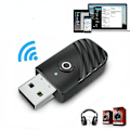 Pikkukuva 1 / 5: Langaton USB Bluetooth 5.0 Audio Lähetin Vastaanotin 3in1 Adapteri PC TV Autoon